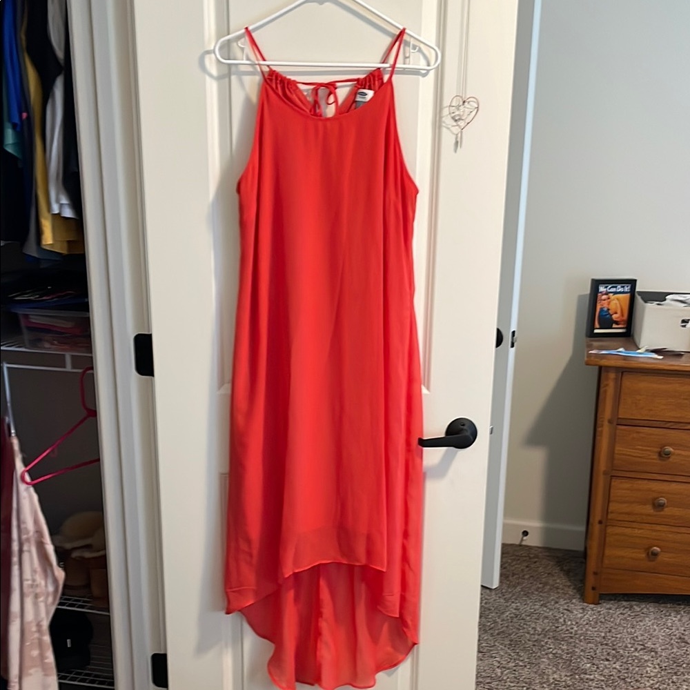 Elegant Coral Dress